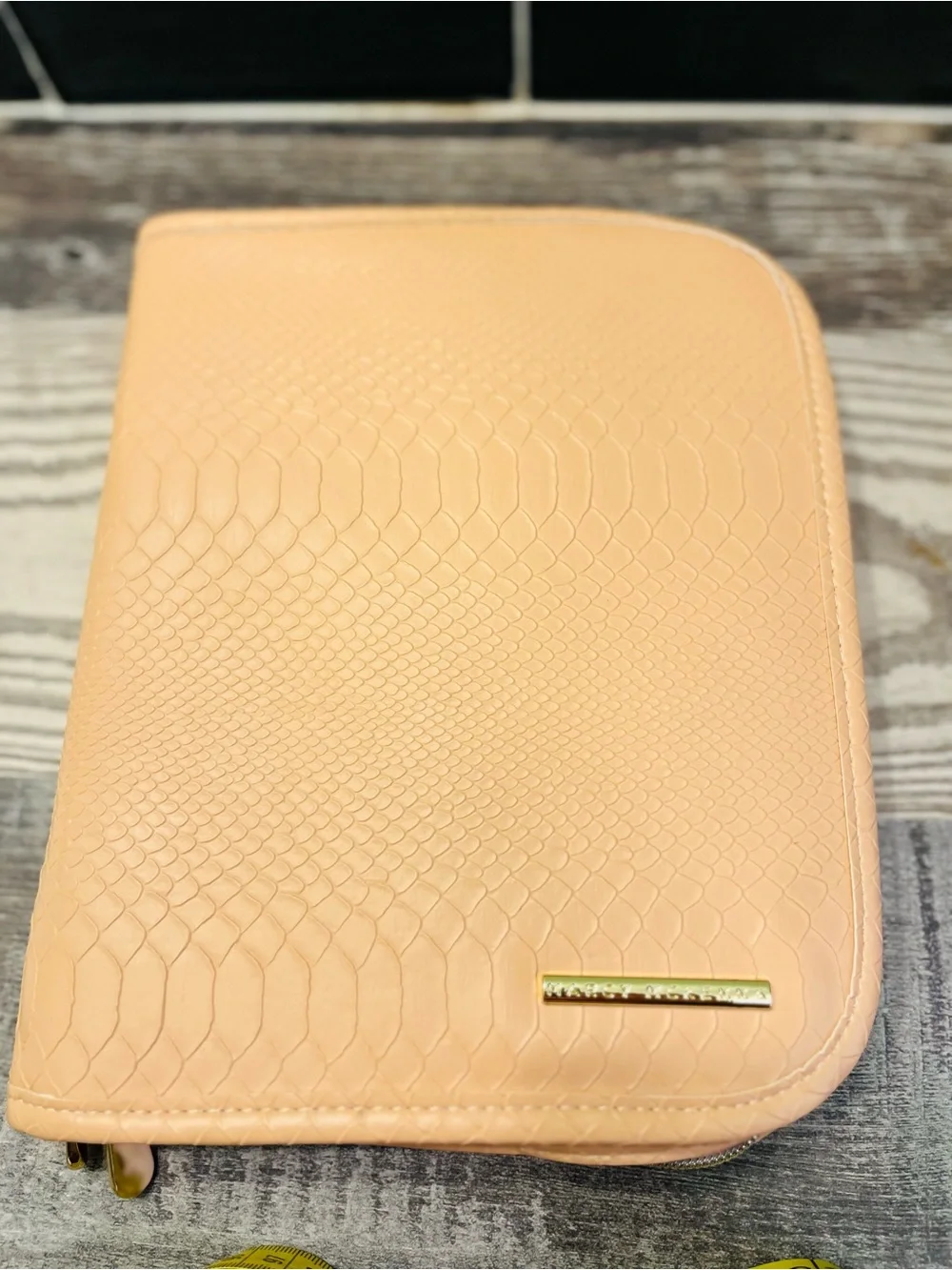 Marcy McKenna Blush Textured Zip Travel Organizer - Unknown Brand